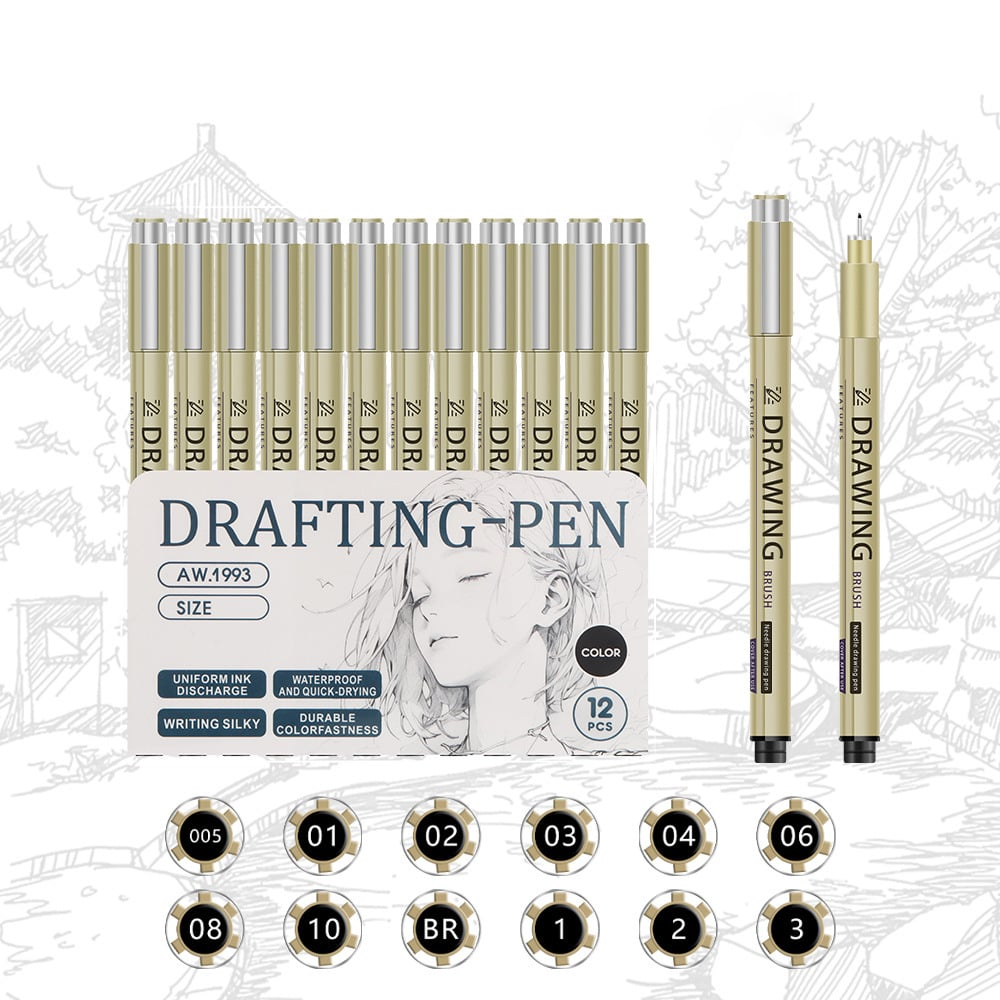 🎨✏️Ink Tracing Coloring Book - For Beginners & Stress Relief(📚Hardcover - No Bleed Pages)